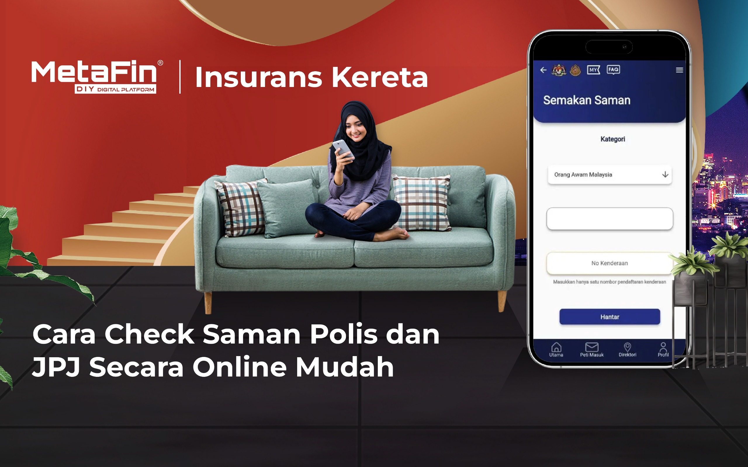 Cara check saman polis