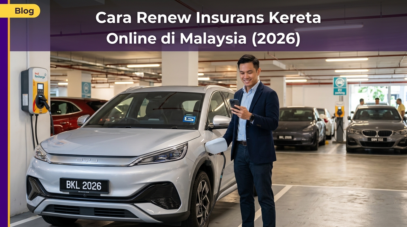 Panduan Cara Renew Insurans Kereta Online Malaysia 2026 - Pengecasan Kenderaan Elektrik EV & SUV