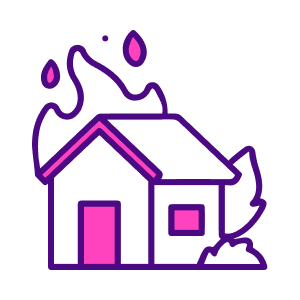 House & Fire Insurance icon